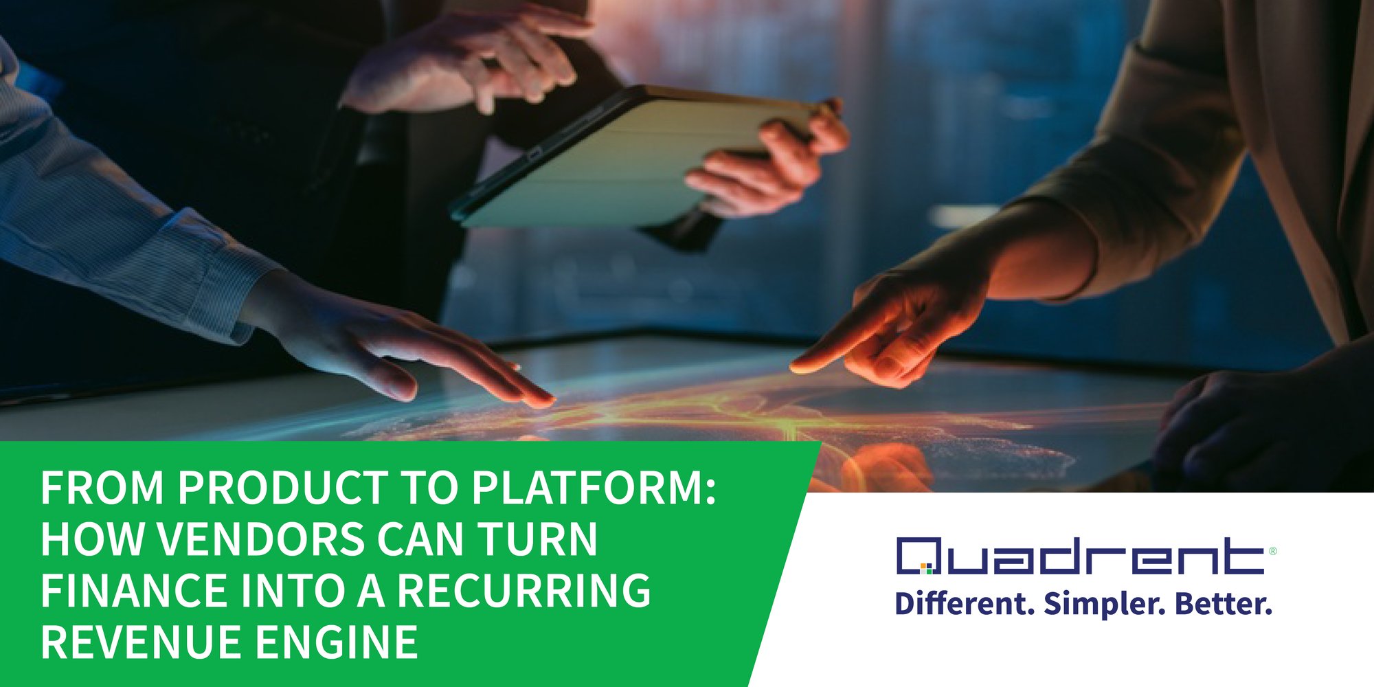 From product to platform - How vendors can turn finance into a recurring revenue engine