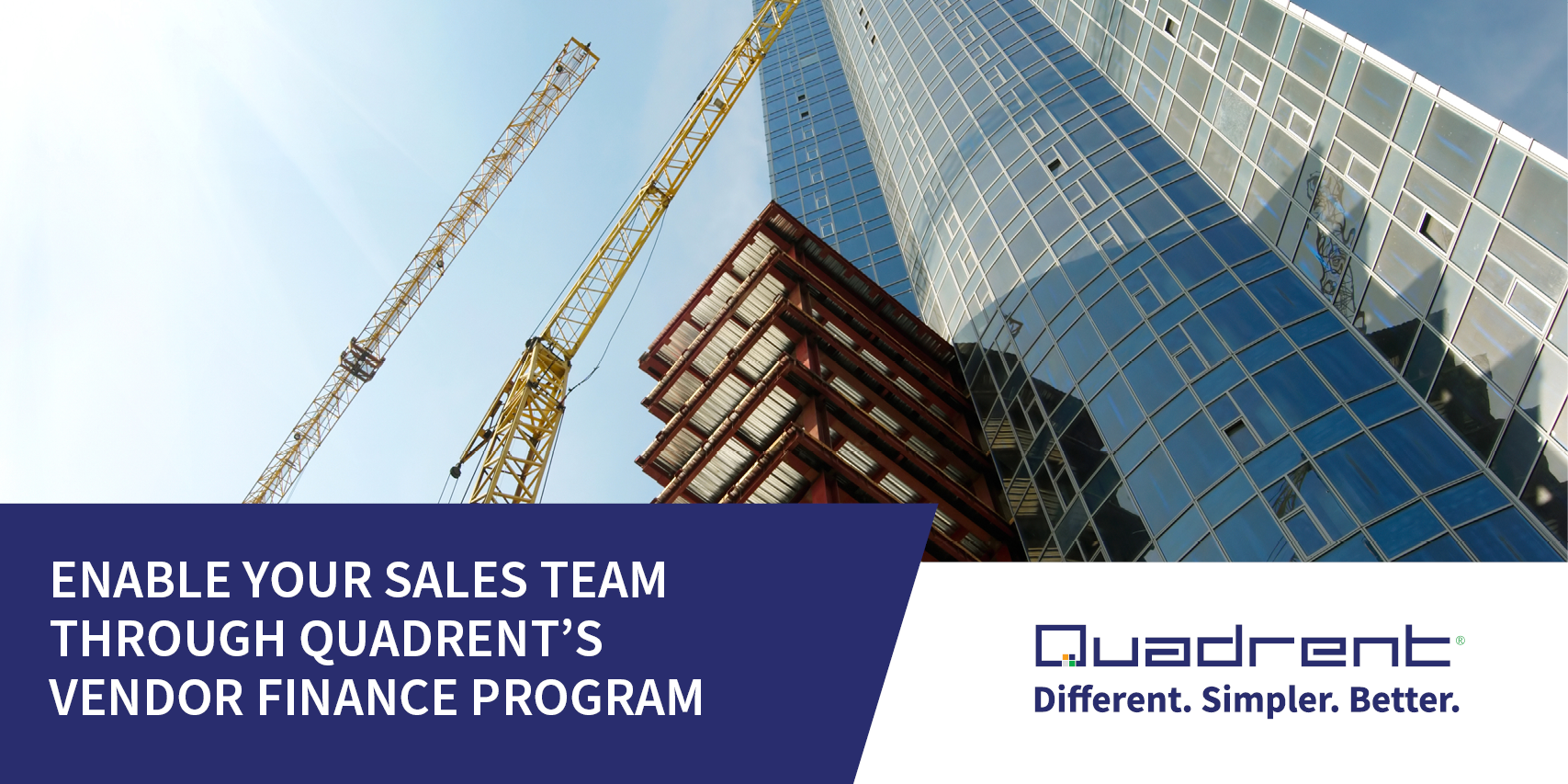 Enable your sales team through Quadrent’s Vendor Finance program